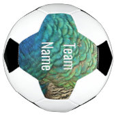 Peacock Plumes I Colorful Abstrait Nature Design (Tourné)