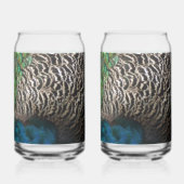 Peacock Plumes I Colorful Abstrait Nature Design (Verso)