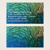 Peacock Plumes I Colorful Abstrait Nature Design (Devant & derrière)