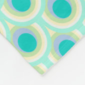 Peacock plumes ovale motif aqua nommé couverture (Coin)