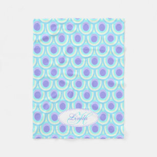 Peacock plumes ovale motif violet nommé couverture