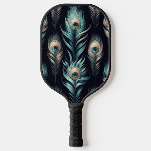 Peacock Plumes Pickleball Paddle (Voorkant)