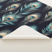 Peacock Plumes Sherpa Deken (3/4)
