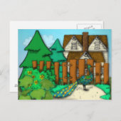 Peacock-Pop Briefkaart (Voorkant / Achterkant)