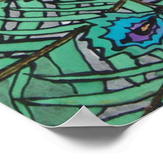 Peacock Poster (Hoek)