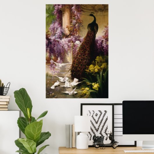 Peacock Poster (Thuiskantoor)