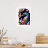 Peacock-Poster Poster (Keuken)