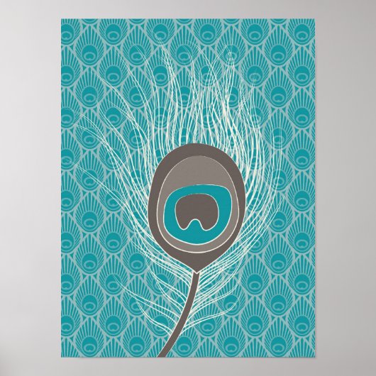 Peacock-Poster Poster (Voorkant)