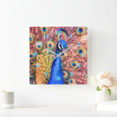 PEACOCK POWER SHOWOFF VIERKANTE KLOK (Huis)