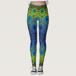 Peacock Prism Stijlvolle Multicolour Gradient Abst Leggings