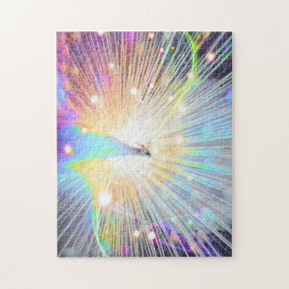 Peacock regenboogliter mooie glans legpuzzel