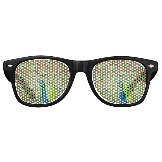 Peacock Retro Zonnebril (Voorkant)