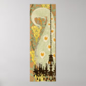 Peacock Roaring 20's Gatsby Wedding Poster (Voorkant)