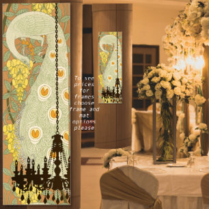 Peacock Roaring 20's Gatsby Wedding Poster