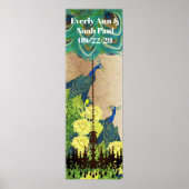 Peacock Roaring 20's Wedding Poster (Voorkant)