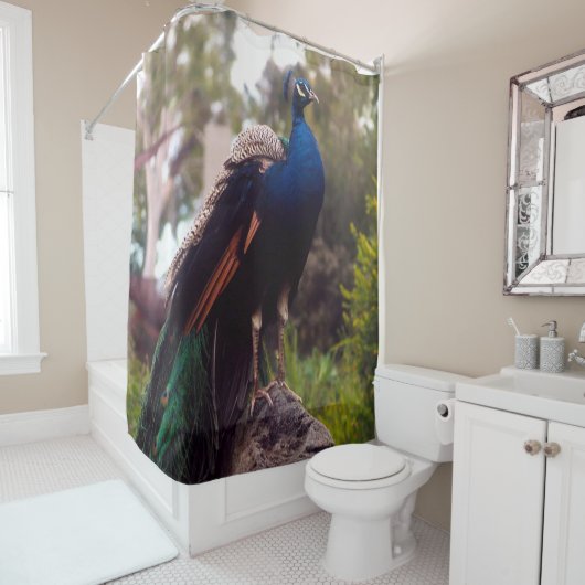 Peacock Rock Douchegordijn (In situ)