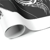 Peacock Rok Beardsley Art Nouveau Cadeaupapier (Rol Hoek)