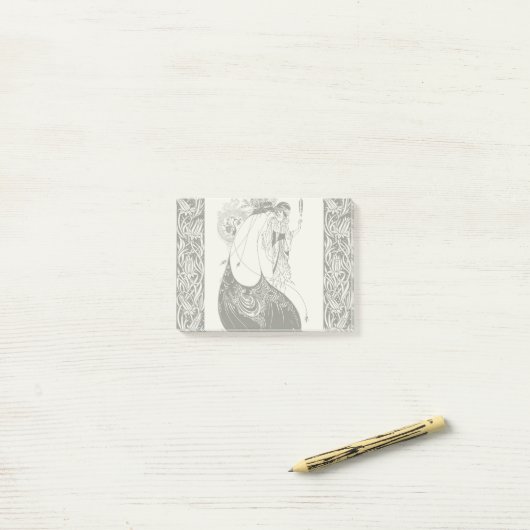 Peacock Rok Beardsley Art Nouveau Post-it® Notes (Op bureau)