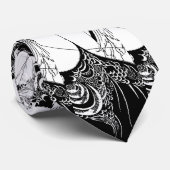 Peacock Rok Beardsley Art Nouveau Stropdas (Opgerold)