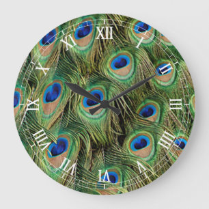Peacock Roman Numeral Clock Grote Klok
