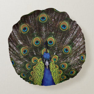 Peacock Rond Kussen
