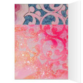 PEACOCK ROSE AVEC CHEMINS FLORAUX ET GÉOMÉTRIQUES  (Intérieur (Gauche))