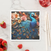 Peacock Rozen Elegant papier servetten (Insitu)