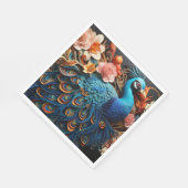 Peacock Rozen Elegant papier servetten (Hoek)