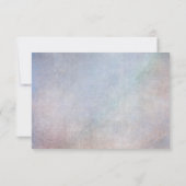 Peacock RSVP Wedding Response Kaart  Blue (Achterkant)