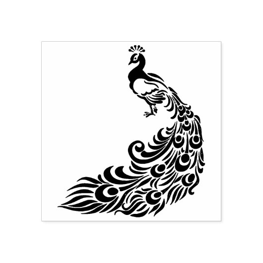 Peacock Rubberstempel (Afrduk)