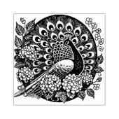 Peacock Rubberstempel (Afrduk)