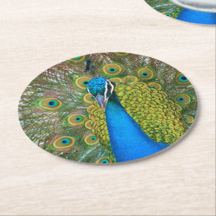 Peacock S9K.jpg Ronde Kartonnen Onderzetter