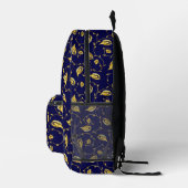 Peacock Sari Pattern Bedrukte Rugzak (Rechts)