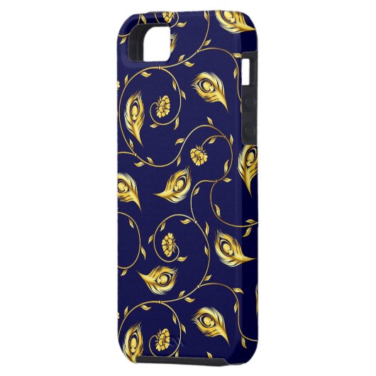 Peacock Sari Pattern Case-Mate iPhone Case (Achterkant Links)