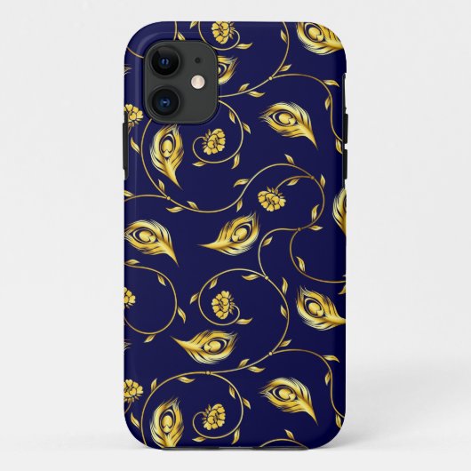 Peacock Sari Pattern Case-Mate iPhone Case (Achterkant)