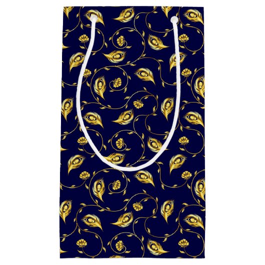 Peacock Sari Pattern Klein Cadeauzakje (Voorkant)