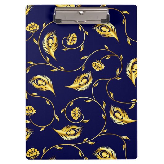 Peacock Sari Pattern Klembord (Voorkant)