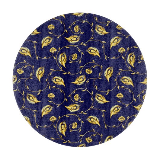 Peacock Sari Pattern Snijplank (Voorkant)