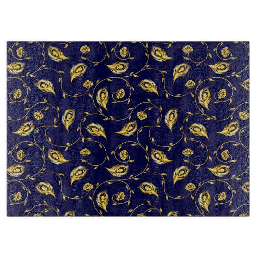 Peacock Sari Pattern Snijplank (Voorkant)