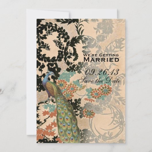 Peacock Save The Date (Voorkant)