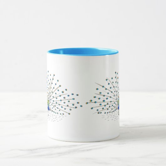  Peacock Schilderen Aangepaste Mokken (Midden)