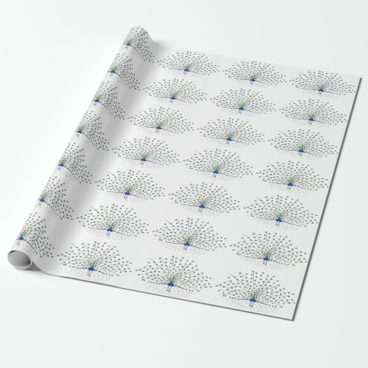  Peacock Schilderen Aangepaste Verpakking Papier (Uitgerold)