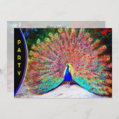  Peacock schilderen Kaart (Voorkant / Achterkant)