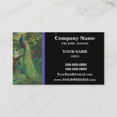  Peacock schilderen Visitekaartje (Achterkant)