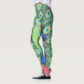 Peacock schilderen weergeven leggings (Links)