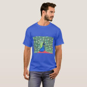 Peacock schilderen weergeven t-shirt (Voorkant volledig)
