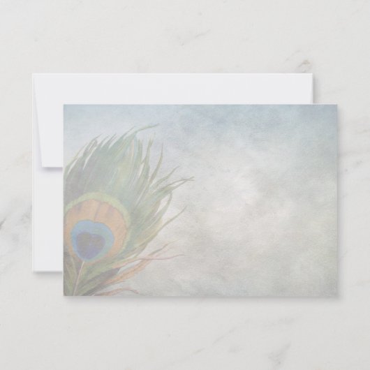 Peacock Scroll RSVP (Achterkant)