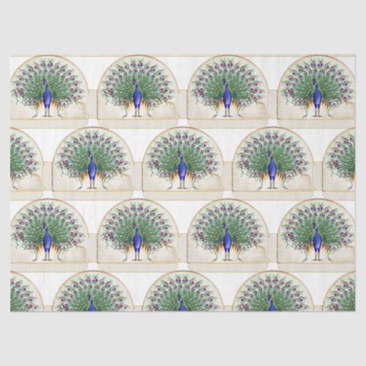Peacock serie ontwerp 8 tissuepapier (Voorkant)