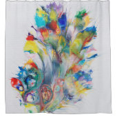 Peacock Shower Curtain Douchegordijn (Voorkant)