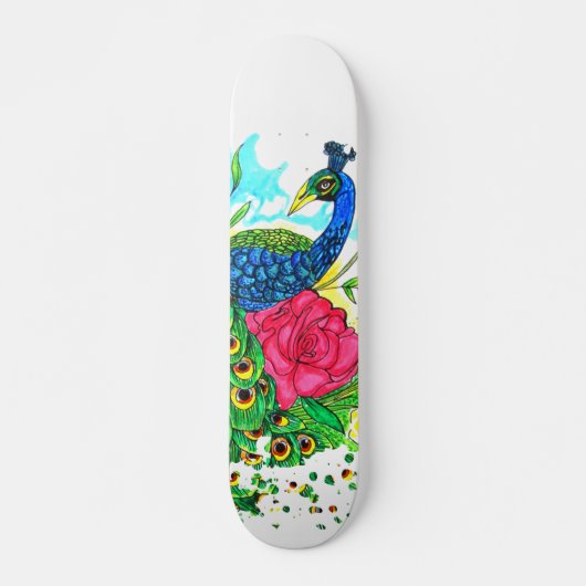 Peacock Skateboard (Voorkant)
